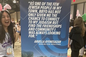 Group of people celebrating on stage