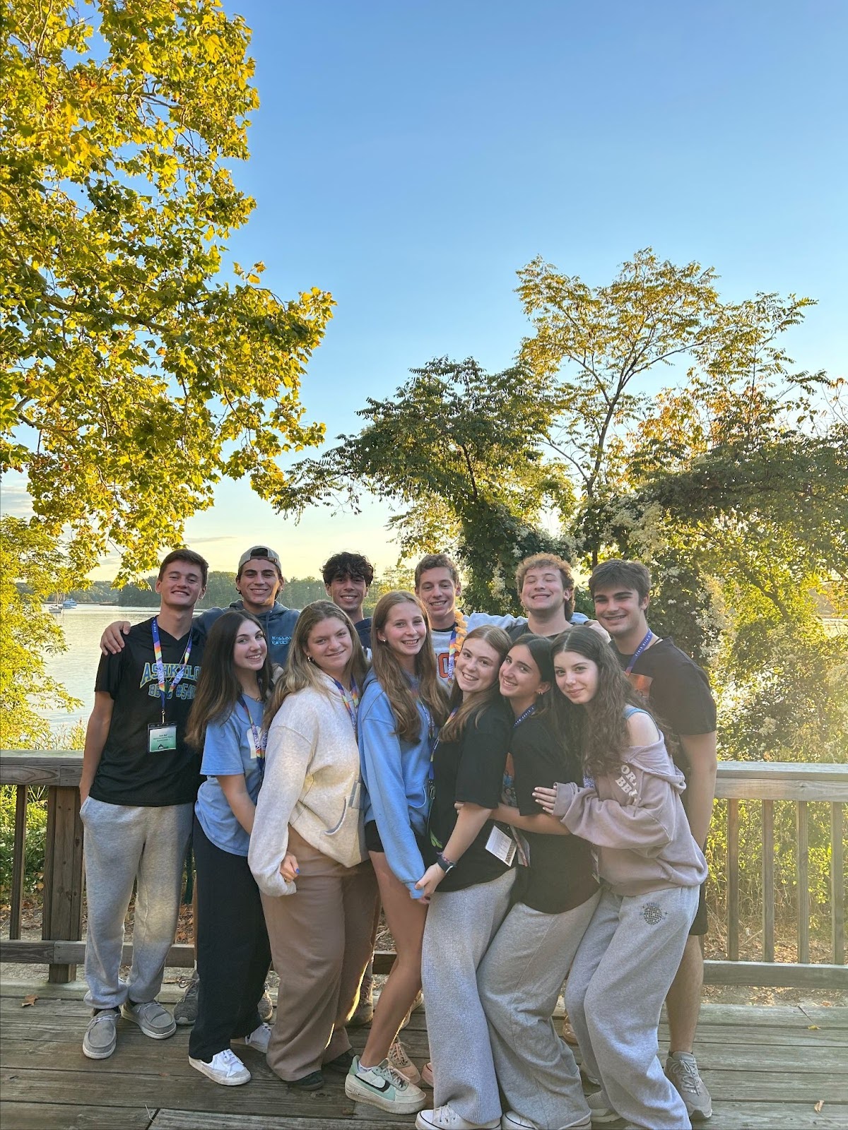 Group of people celebrating on stage