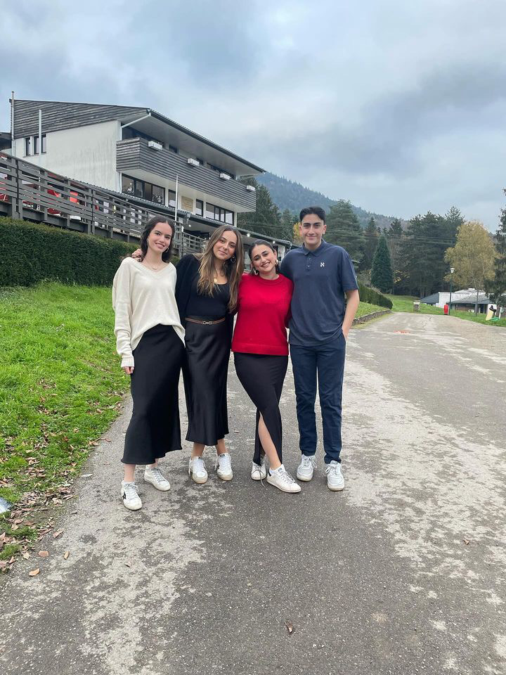 Group of people celebrating on stage