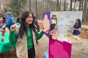 Group of people celebrating on stage