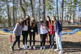 Group of people celebrating on stage