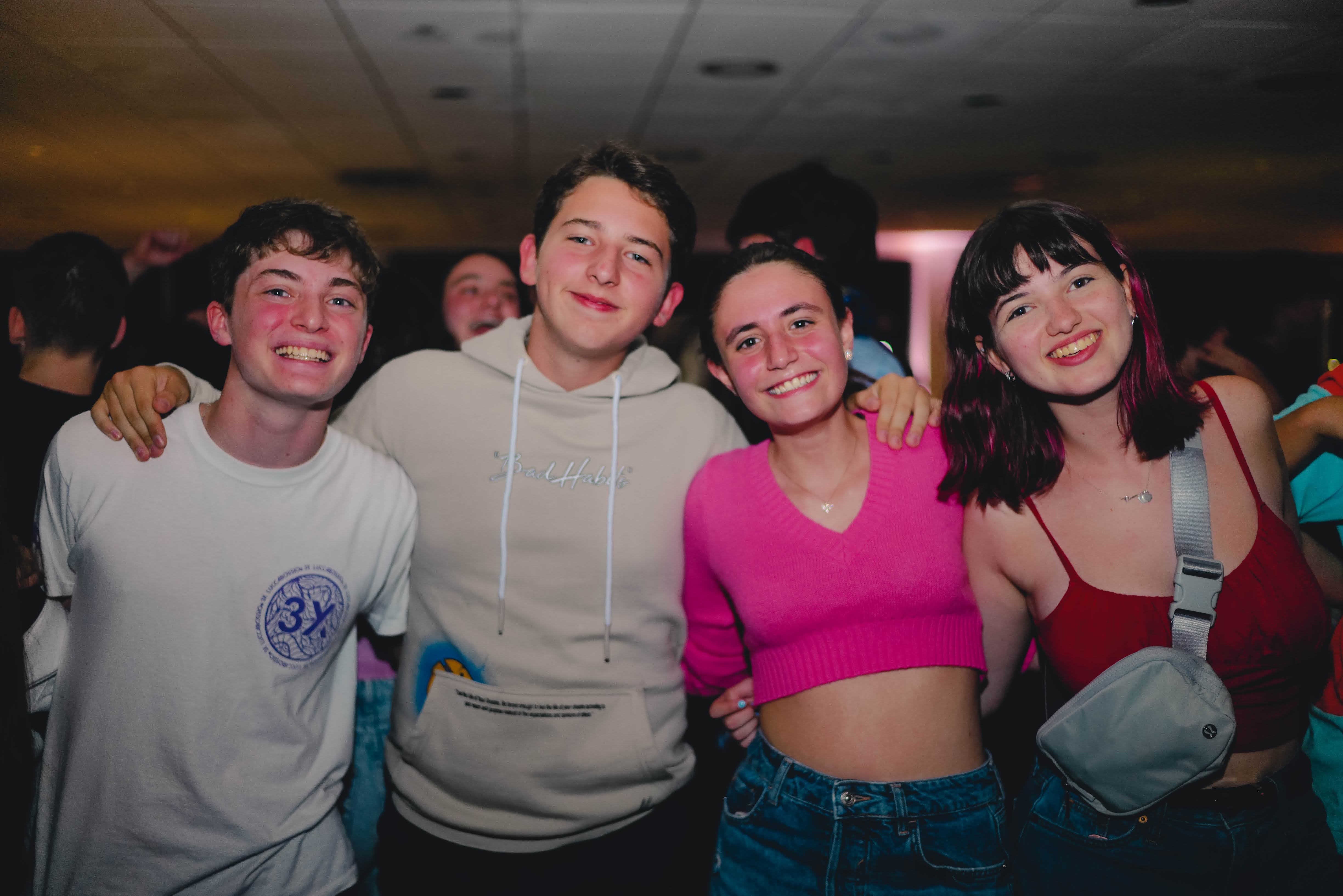 Group of people celebrating on stage