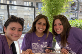 Group of people celebrating on stage