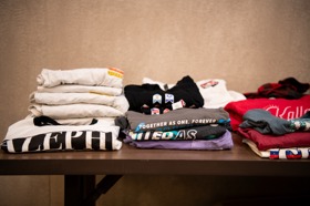 Group of people celebrating on stage