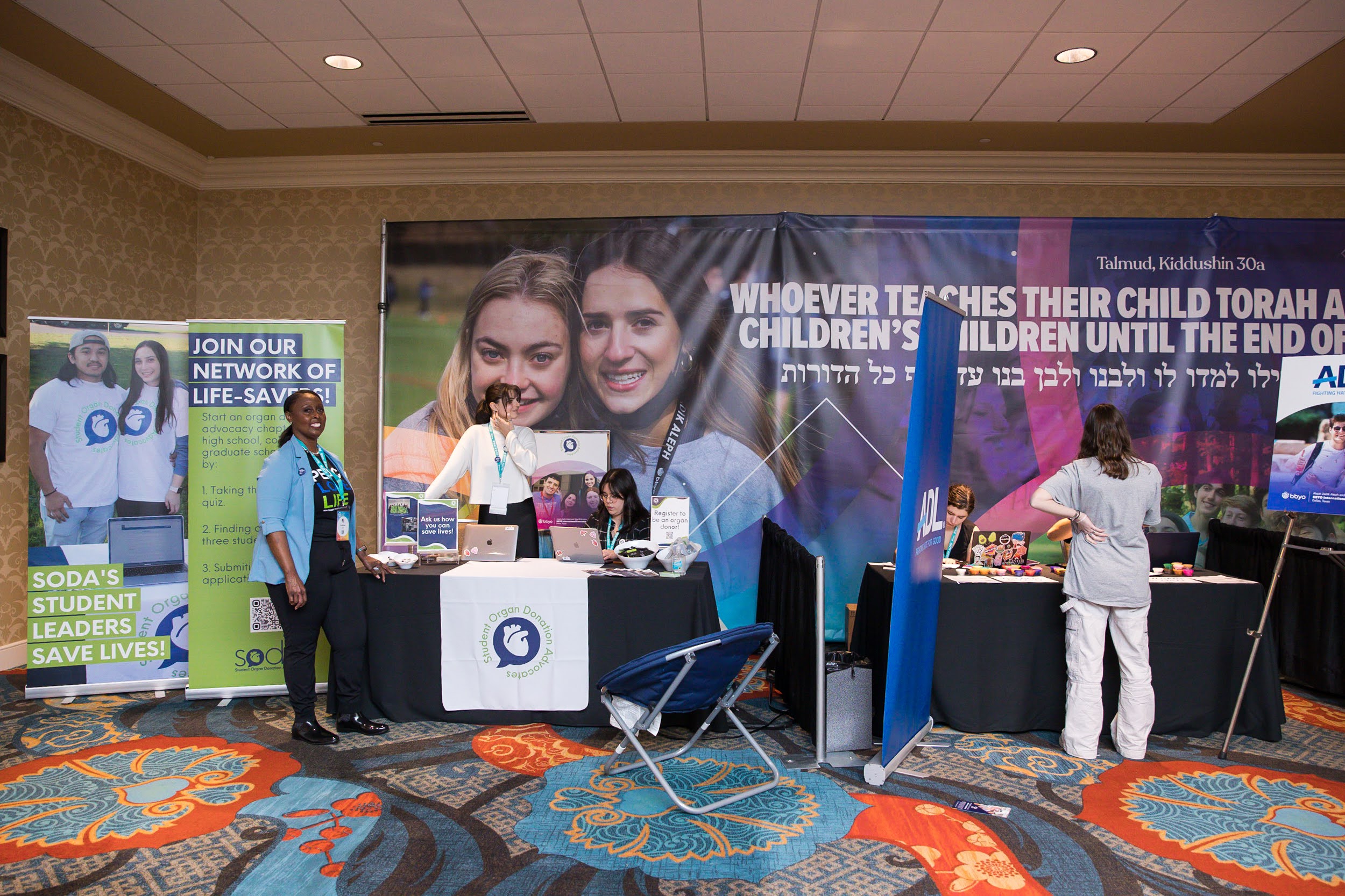 Group of people celebrating on stage