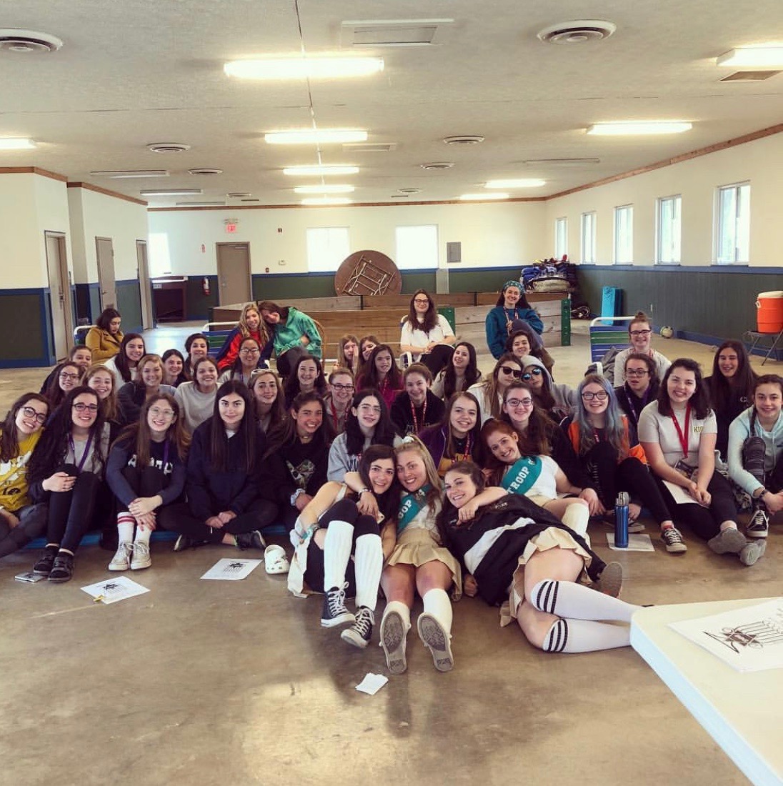 Group of people celebrating on stage