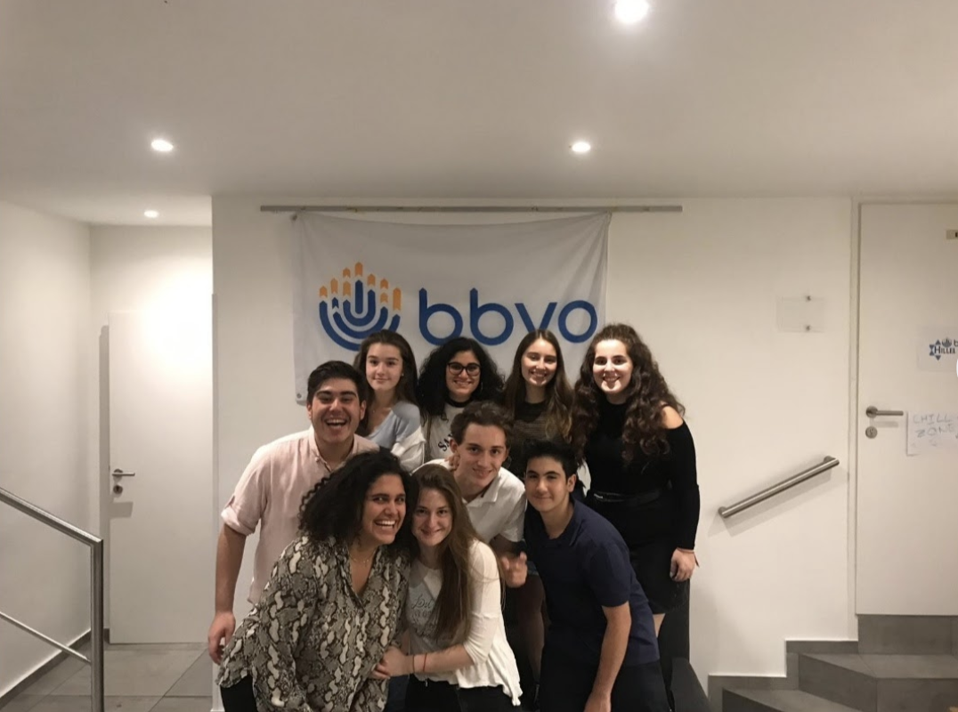 Group of people celebrating on stage