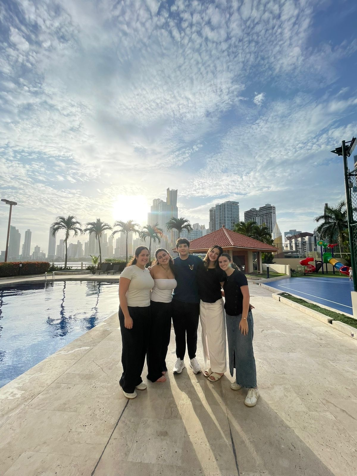 Group of people celebrating on stage