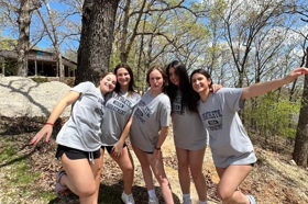 Group of people celebrating on stage