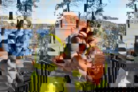 Group of people celebrating on stage