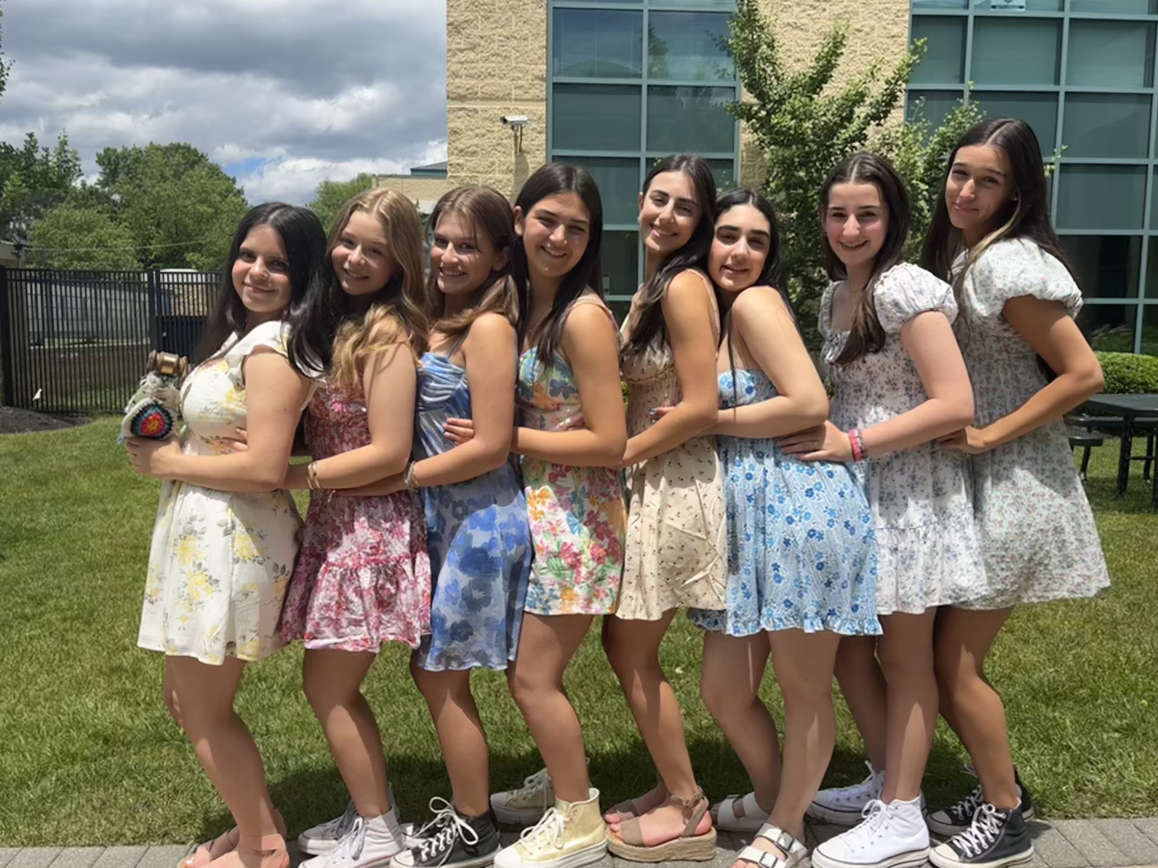 Group of people celebrating on stage