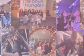 Group of people celebrating on stage