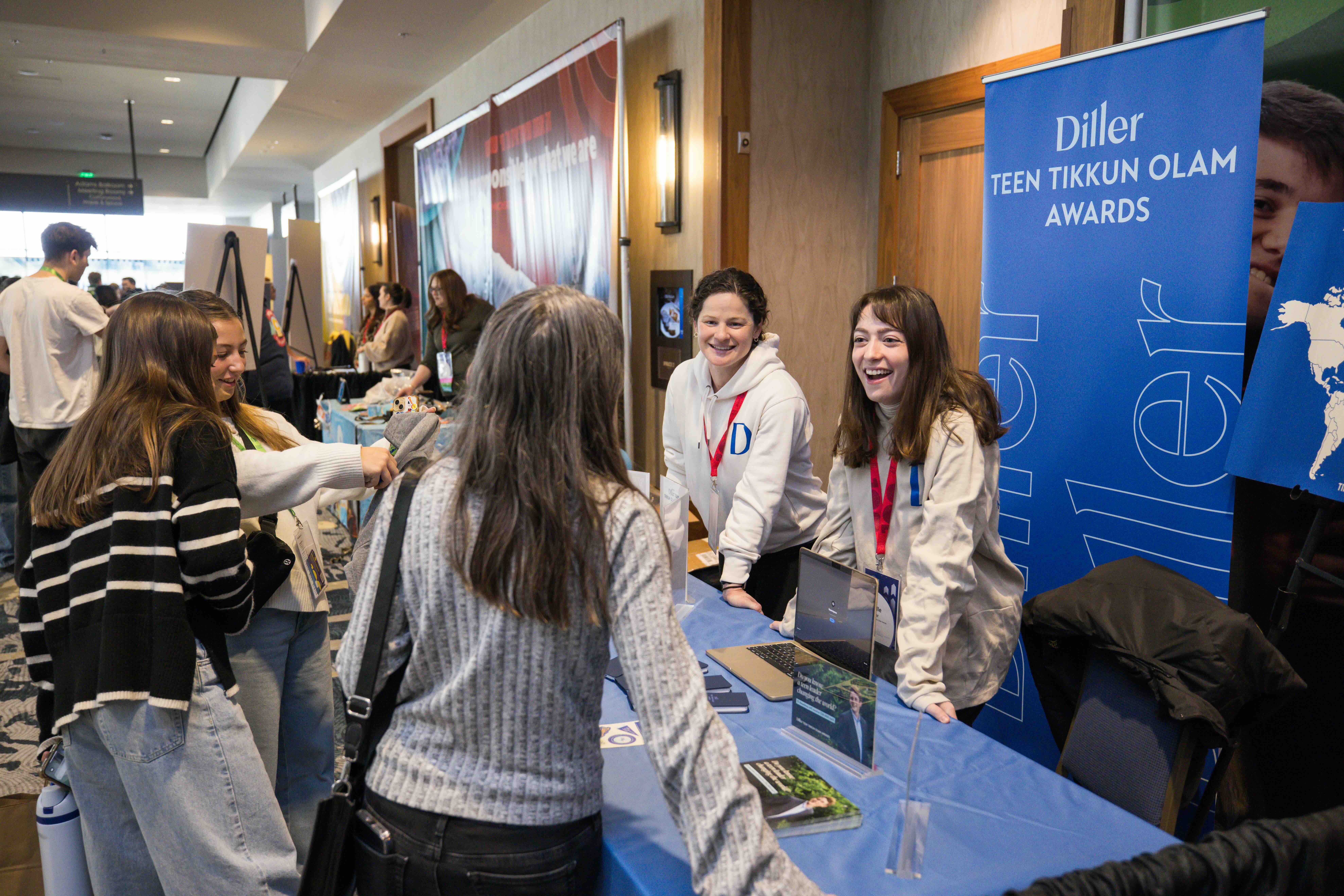 Group of people celebrating on stage
