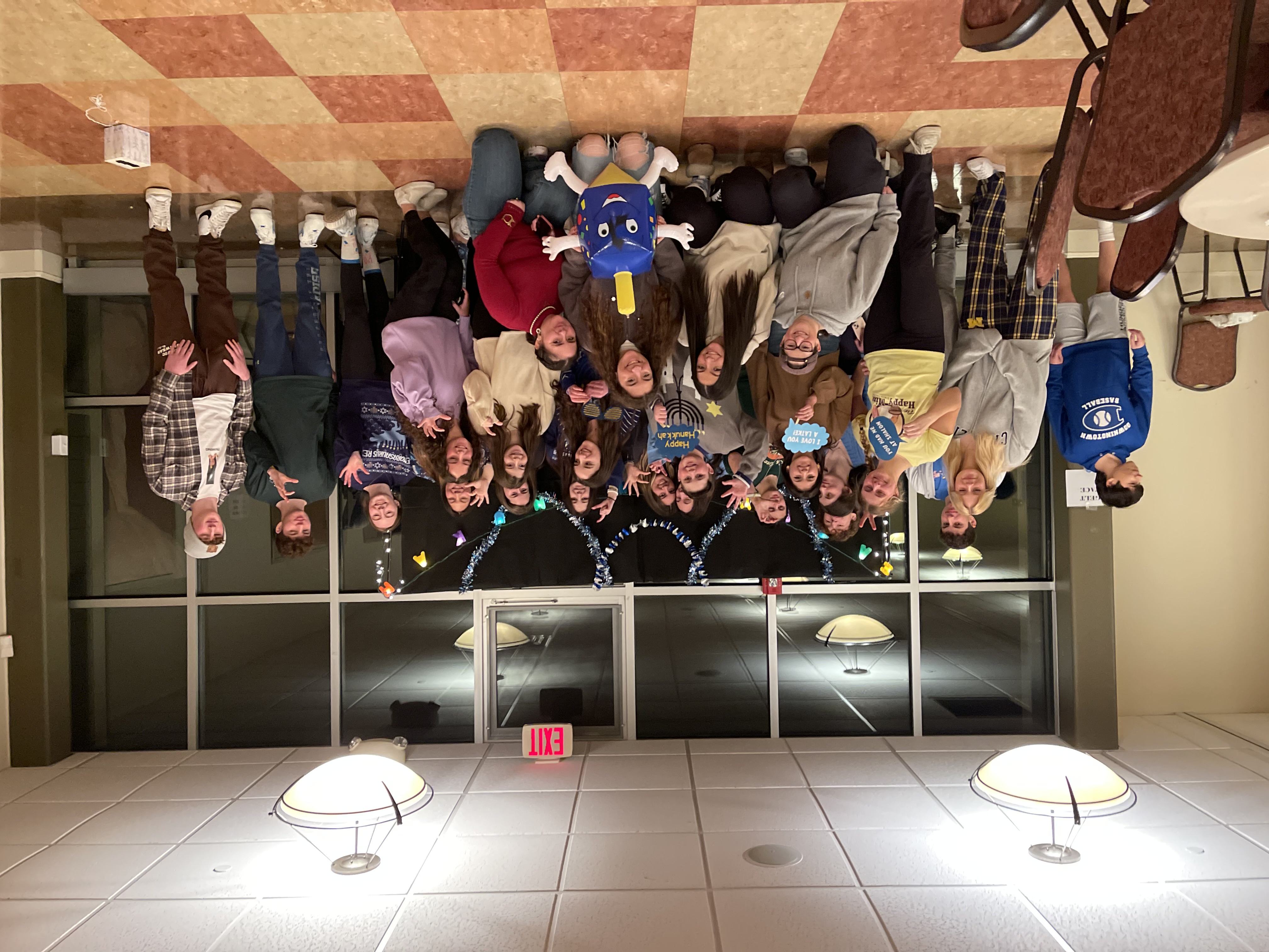 Group of people celebrating on stage