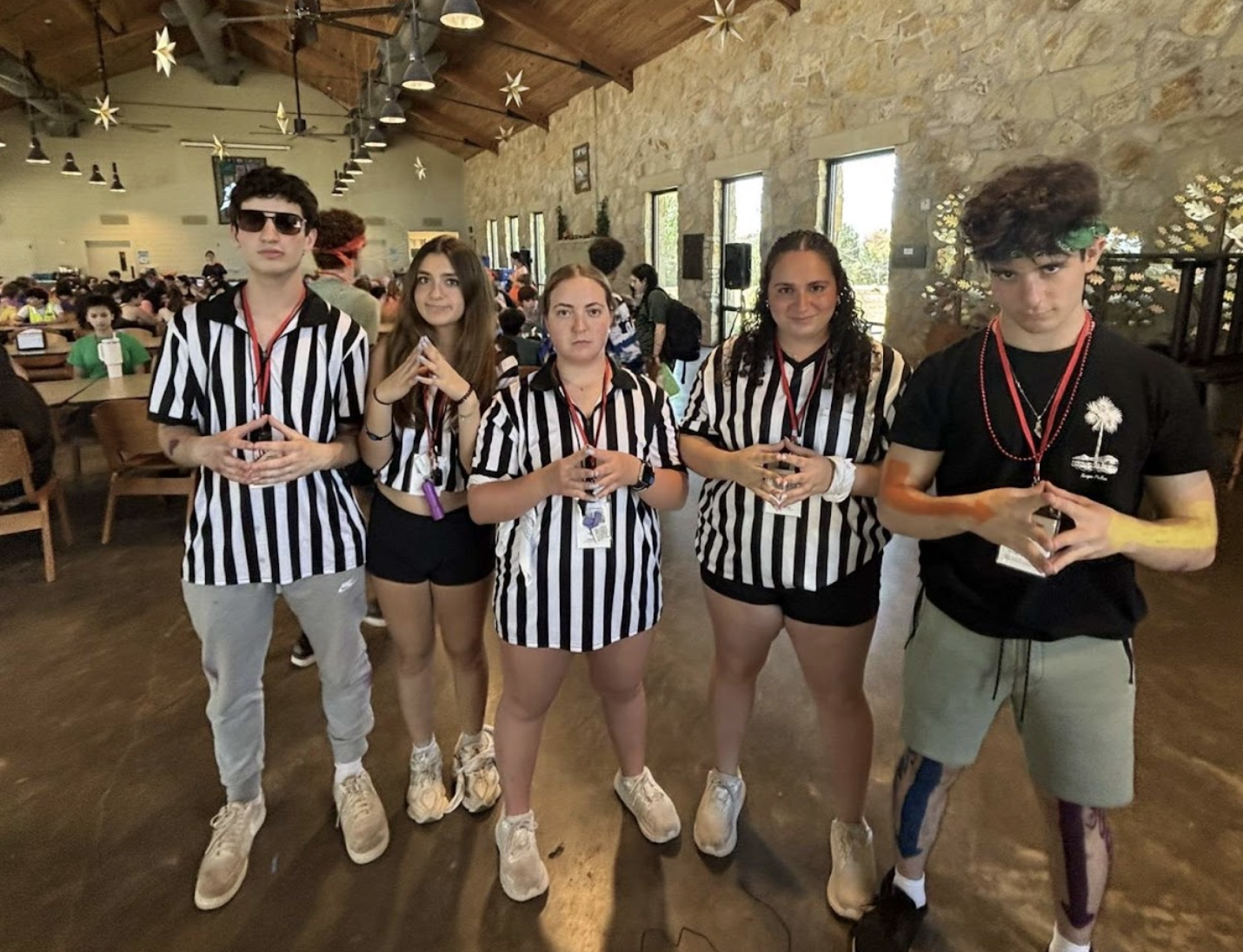 Group of people celebrating on stage