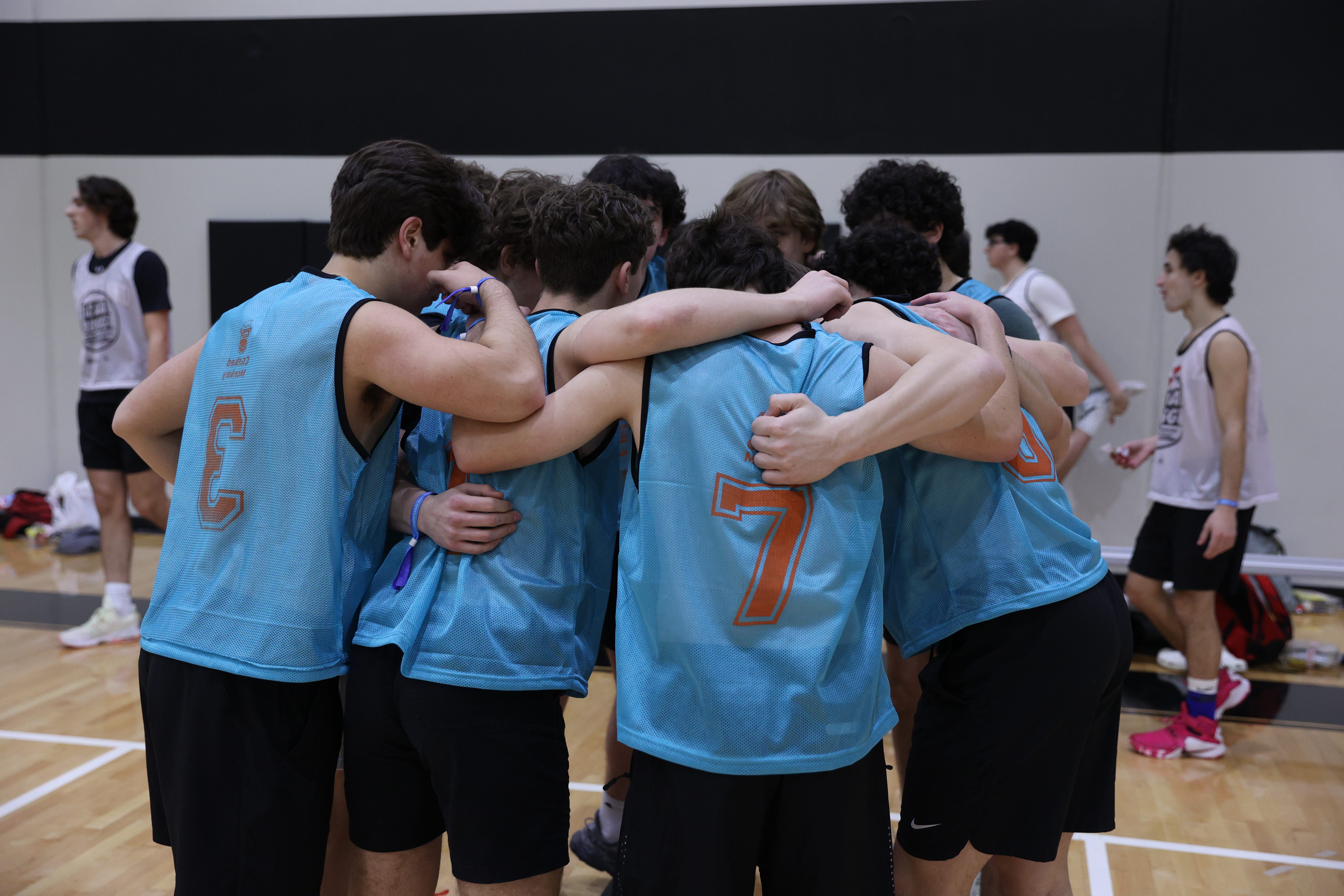 Group of people celebrating on stage