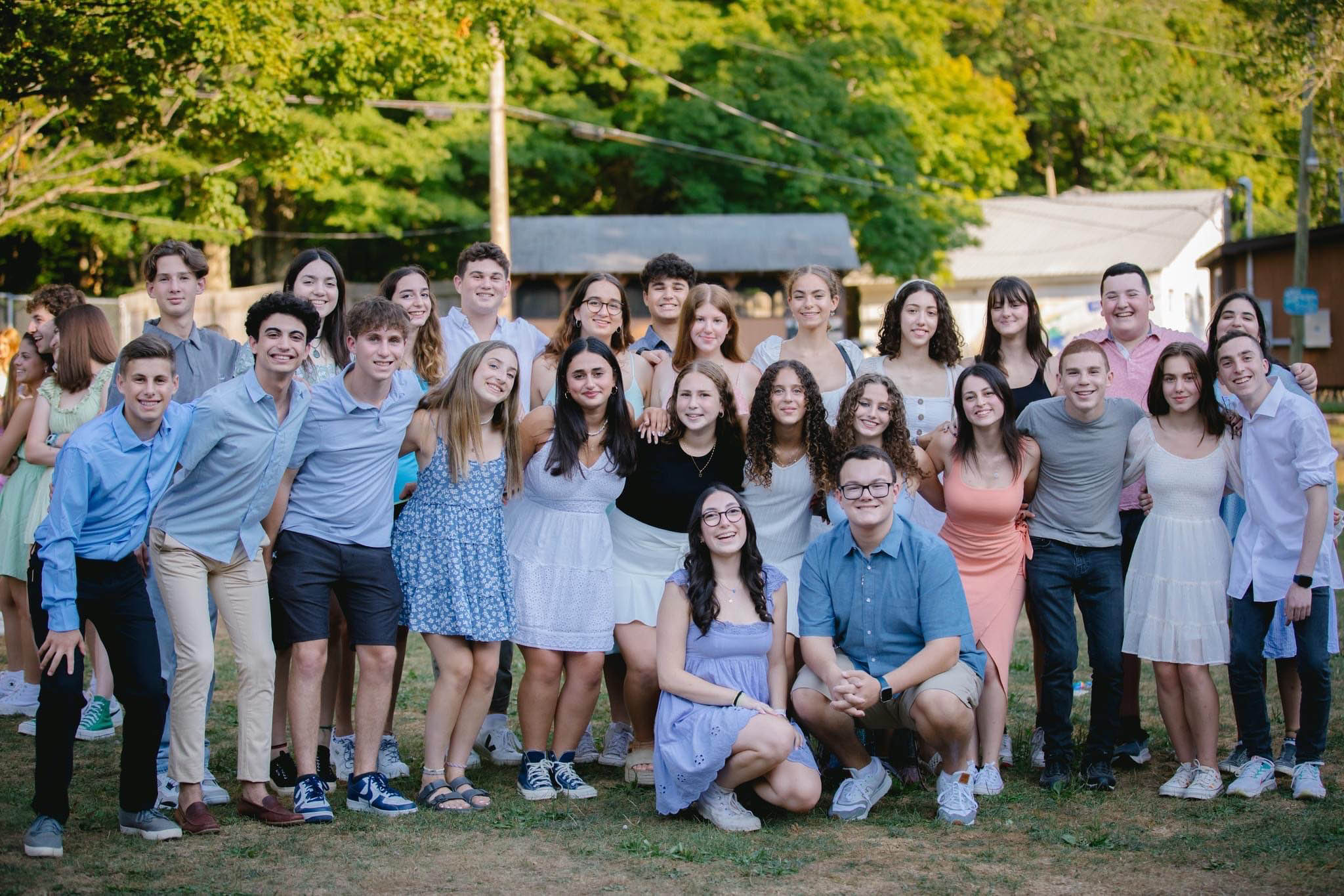 Group of people celebrating on stage