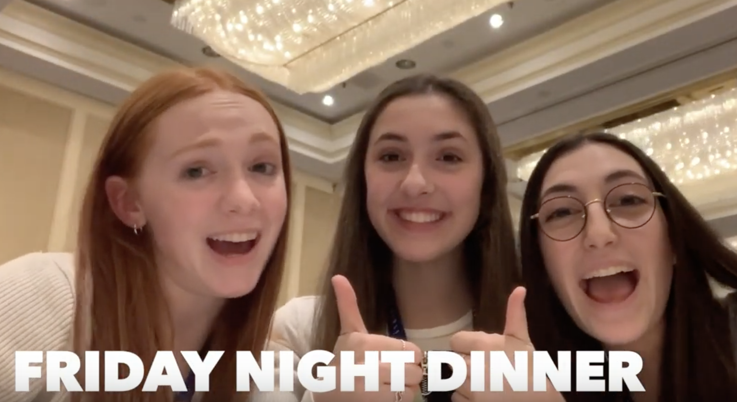 Group of people celebrating on stage