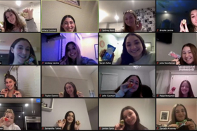 Group of people celebrating on stage