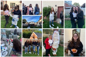 Group of people celebrating on stage