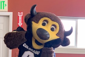 Group of people celebrating on stage