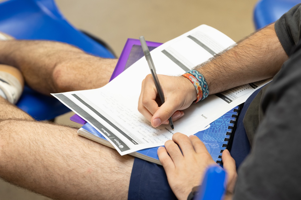 Group of people celebrating on stage