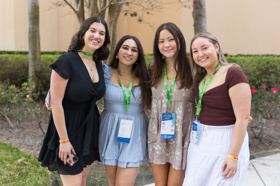 Group of people celebrating on stage