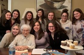 Group of people celebrating on stage