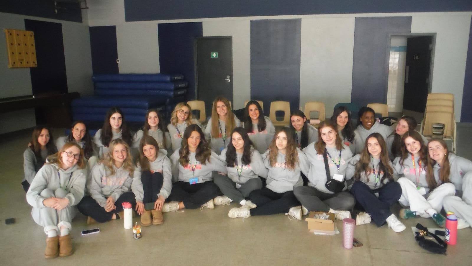 Group of people celebrating on stage