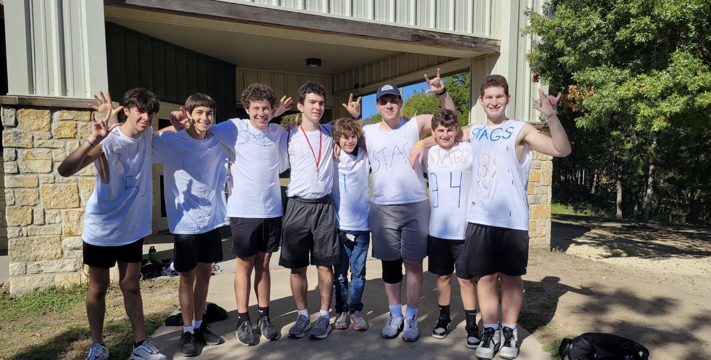 Group of people celebrating on stage