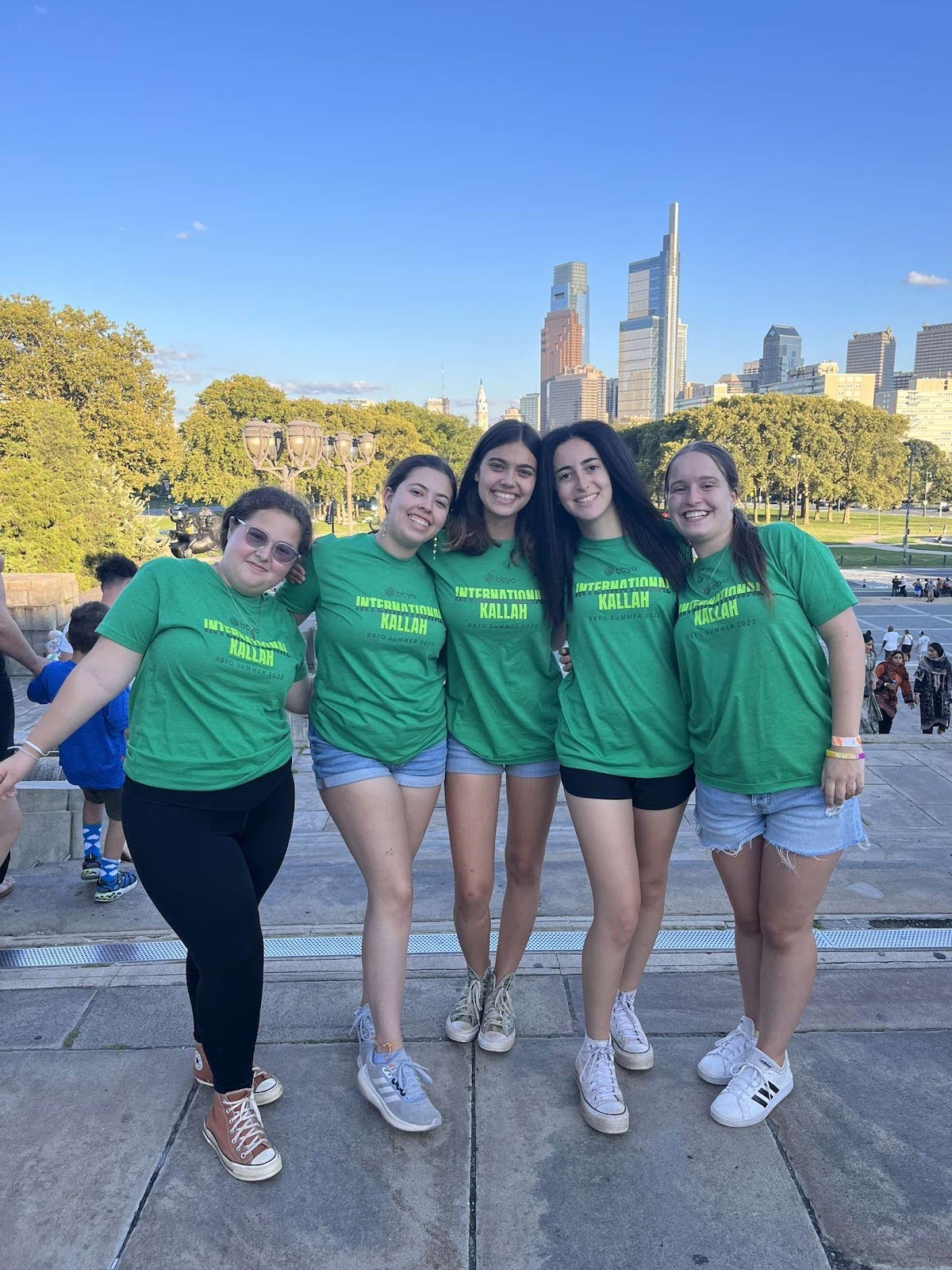 Group of people celebrating on stage