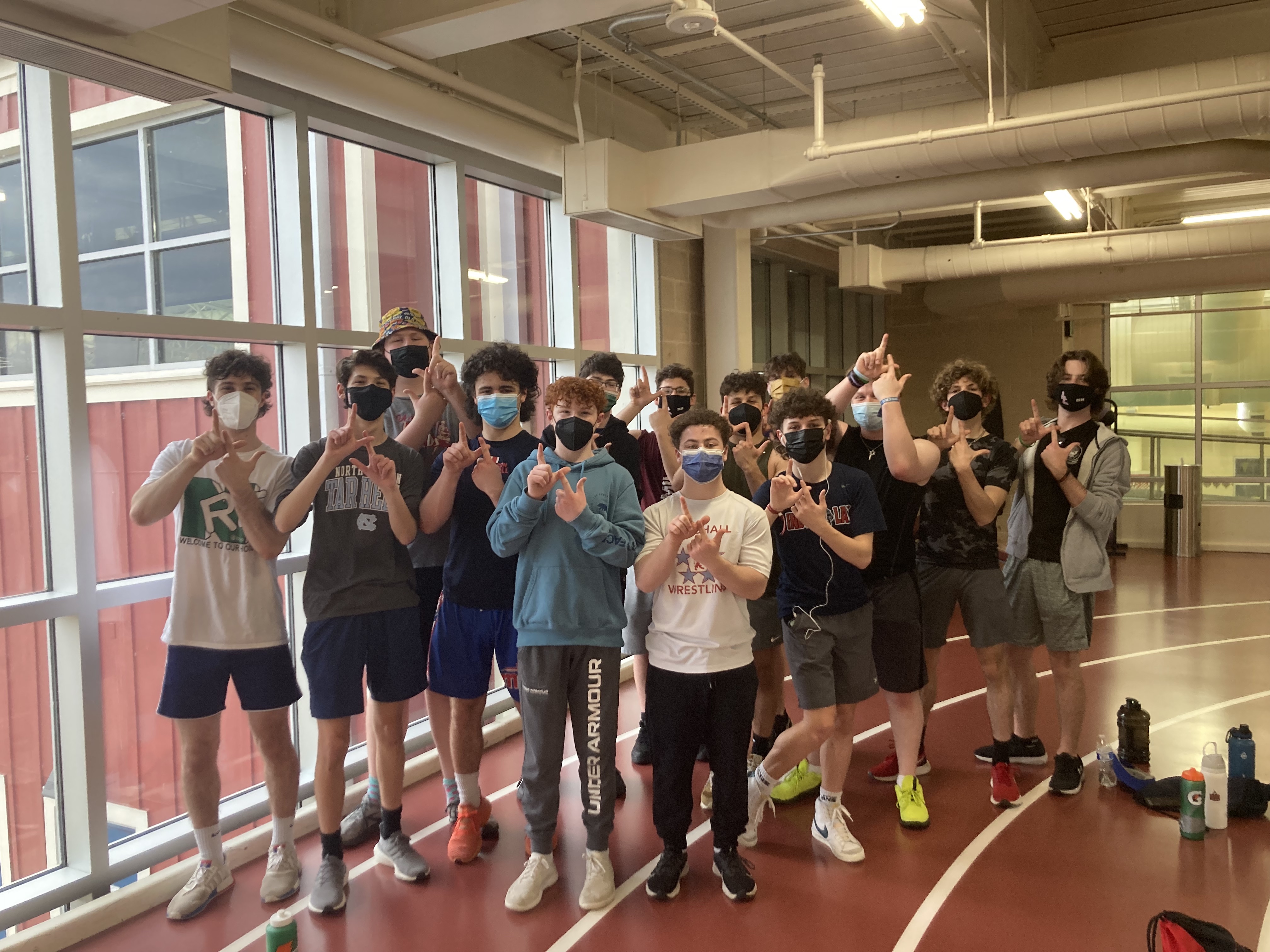 Group of people celebrating on stage