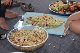 Group of people celebrating on stage