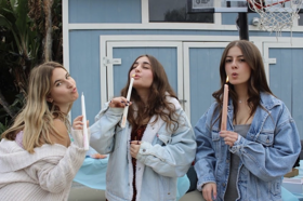 Group of people celebrating on stage