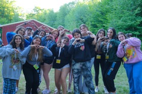 Group of people celebrating on stage