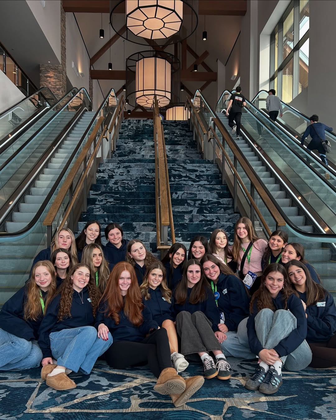 Group of people celebrating on stage