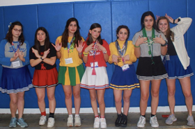 Group of people celebrating on stage