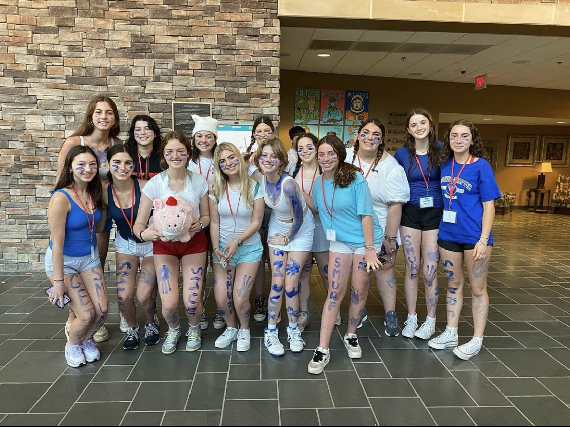 Group of people celebrating on stage