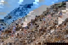 Group of people celebrating on stage