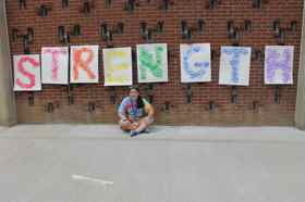 Group of people celebrating on stage
