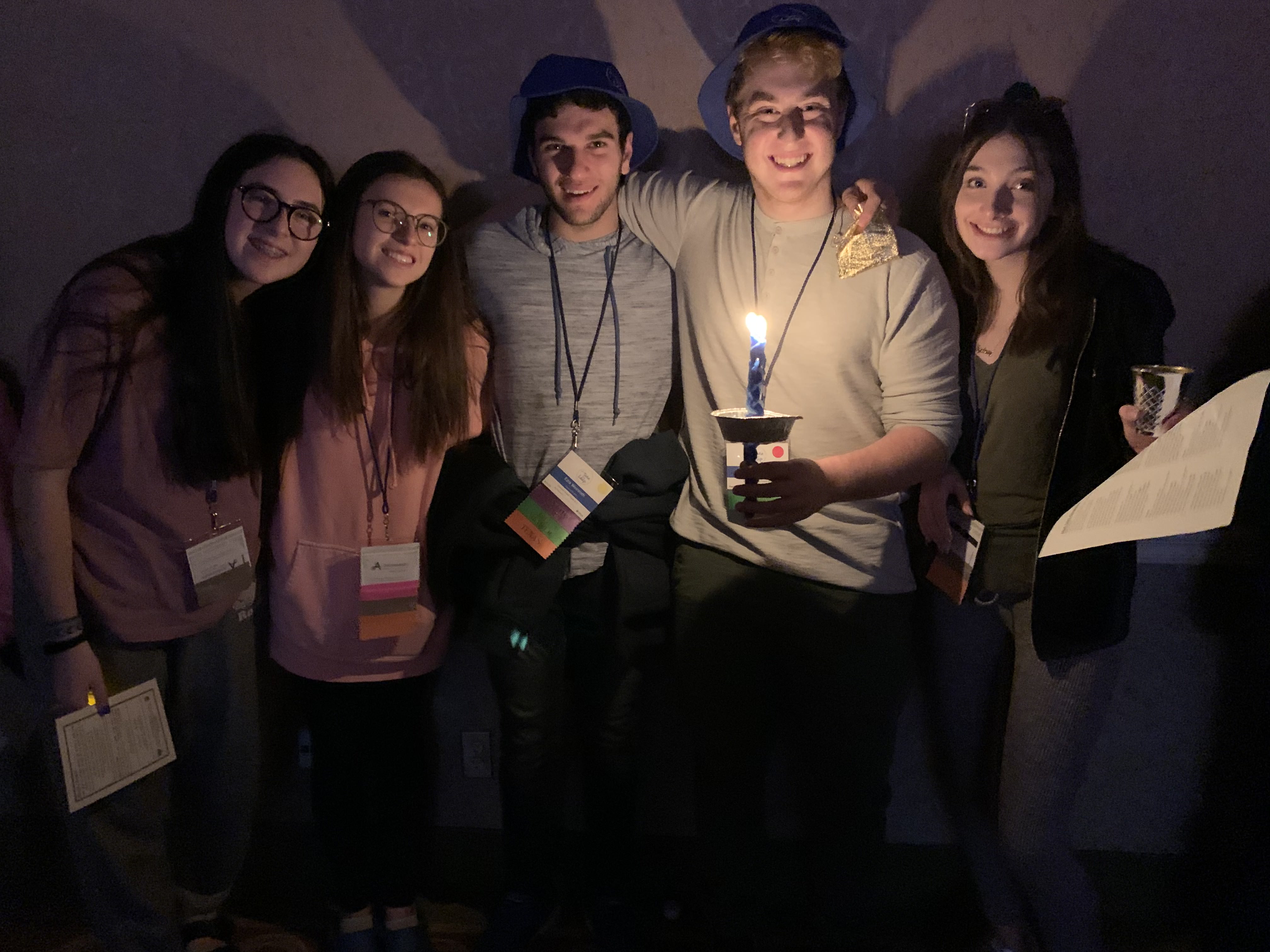 Group of people celebrating on stage