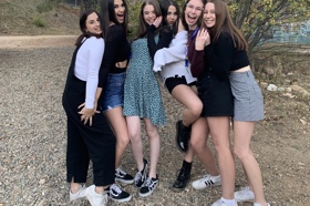 Group of people celebrating on stage