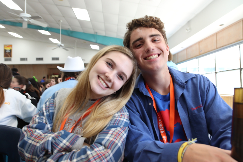 Group of people celebrating on stage