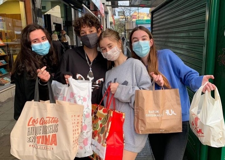 Group of people celebrating on stage