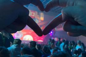 Group of people celebrating on stage