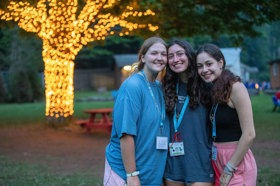 Group of people celebrating on stage