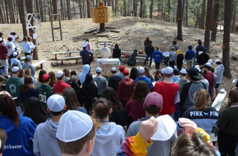 Group of people celebrating on stage