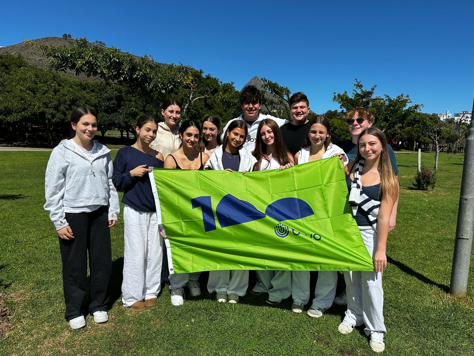 Group of people celebrating on stage