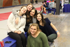 Group of people celebrating on stage