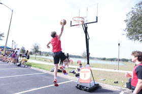 Group of people celebrating on stage